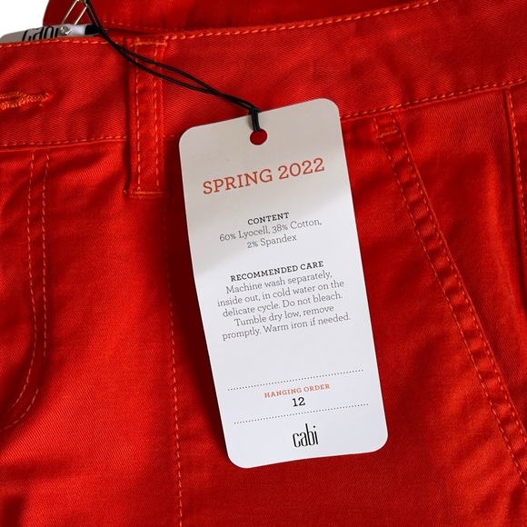CABI UTILITY TROUSER IN CORAL #6046 - SIZE 4 - NWT! - Picture 4 of 9